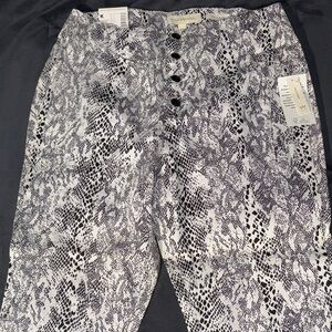 Vintage Nicki Minaj Snake Print High Waist Button Pants Certified Barbz Jr 13/14